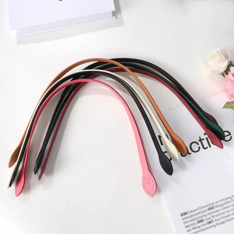 2PCS 60cm PU Leather Bag Belt Detachable Shoulder Bag Strap Lady DIY Replacement Handbag Belt Straps Handmade Bag Accessories