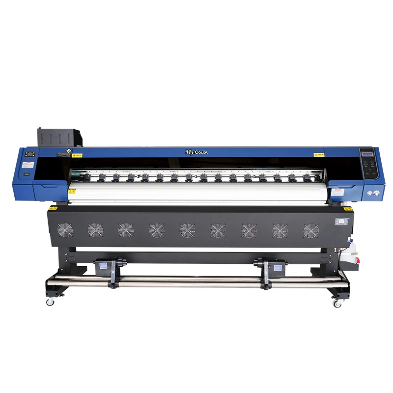 Model 2.1 meters large format double head I3200 ecological solvent printer inkjet digital printing machine high precision
