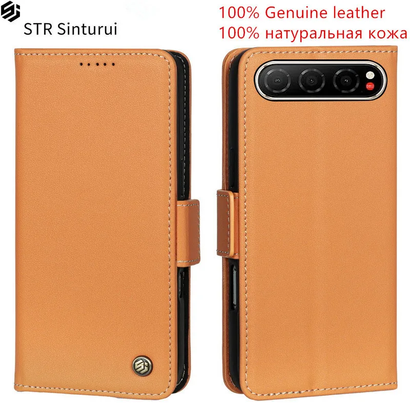 

STR Genuine Nappa grain leather card Slot Wallet Cover For ZTE nubia Air Music Focus 2 Ultra Pro Neo Flip shockproof phone Case