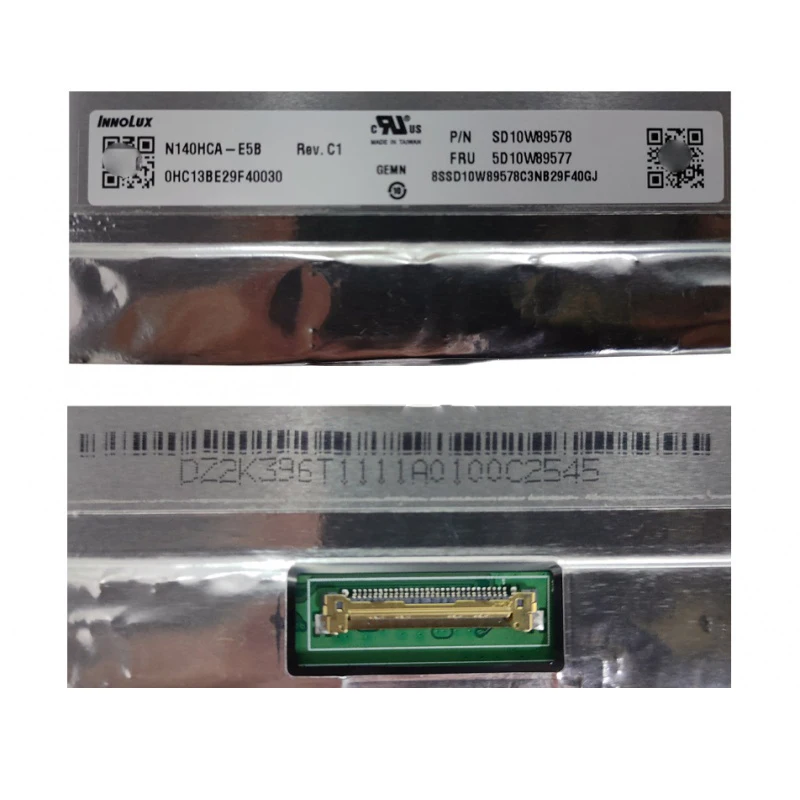 Imagem -02 - Tela do Portátil para Lenovo Ideapad Matriz do Lcd N140hca-e5b Nv140fhm-n4u V8.0 Flex 514iil05 5-14itl05 5-14are05 5-14alc05 14 Dentro