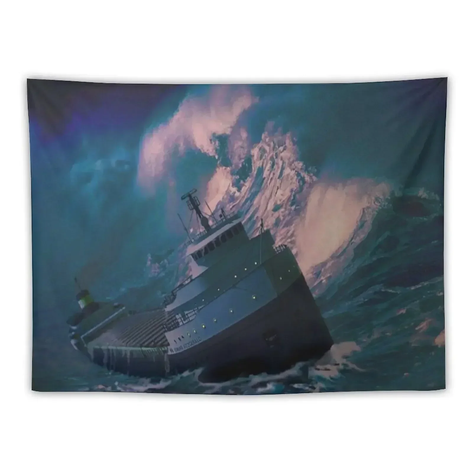 

Edmund Fitzgerald Tapestry Wallpaper Aesthetic Room Decor Korean Luxury Living Room Decoration Decorative Wall Mural Tapestry