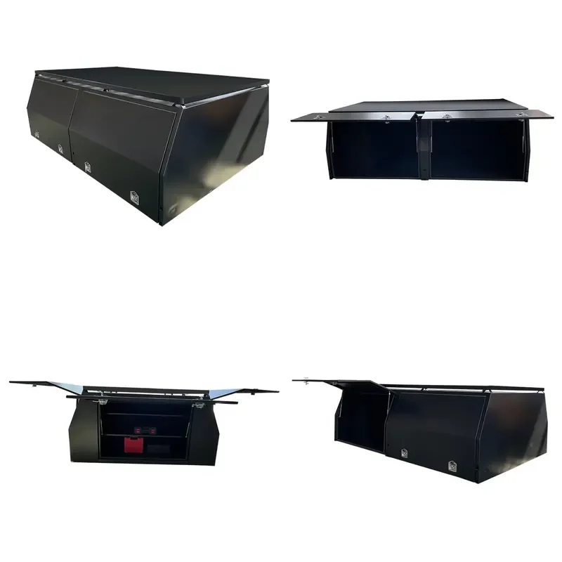 Dual Cab Pick up Canopy Truck Tool Boxes Ute Tray Canopy Truck Aluminum OEM Overland Camping Aluminum 1200*1650