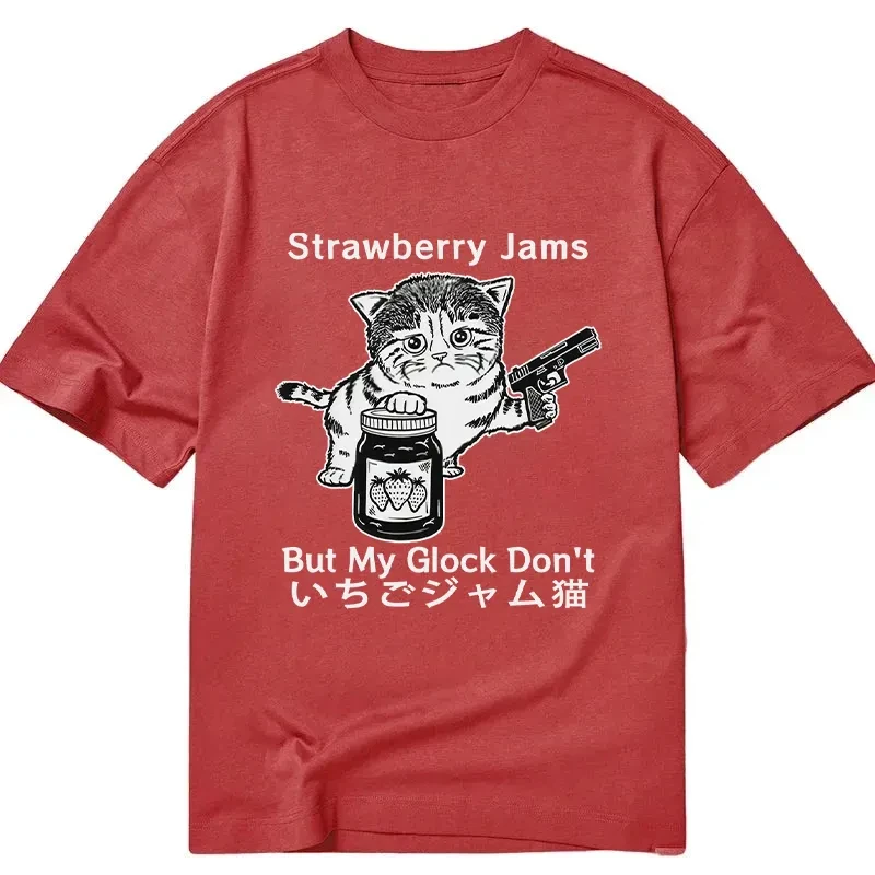 夏新作 Tokyocanvas Life Is Soup I Am Fork クラシック グラフィック プリント コットン カジュアル クルーネック レディース コットン クールで通気性のあるトップス