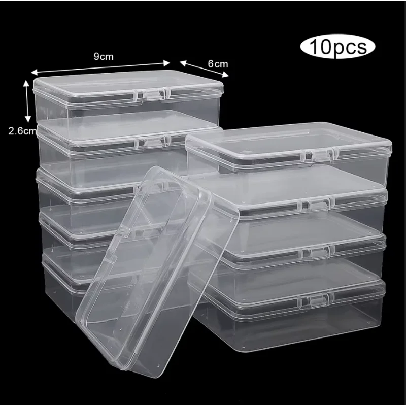 10Pcs Transparent Plastic Boxes Playing Cards Container Storage Case Packing Poker Game Card Box Board Games Card Organizer