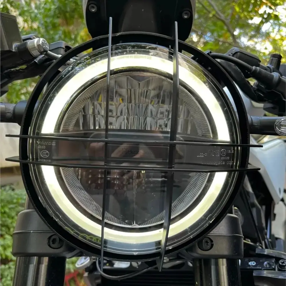 

Motorcycle Svartpilen401 Svartpilen250 Headlight Guard Grill Cover For Husqvarna Svartpilen 401 Svartpilen 250 2017 ~ 2024 2023