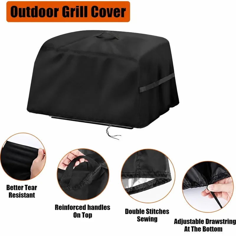 Compatible with Weber Go-Anywhere Charcoal Grill Cover Waterproof Portable Small BBQ Grill Protector Dust Rain Proof Outdoor