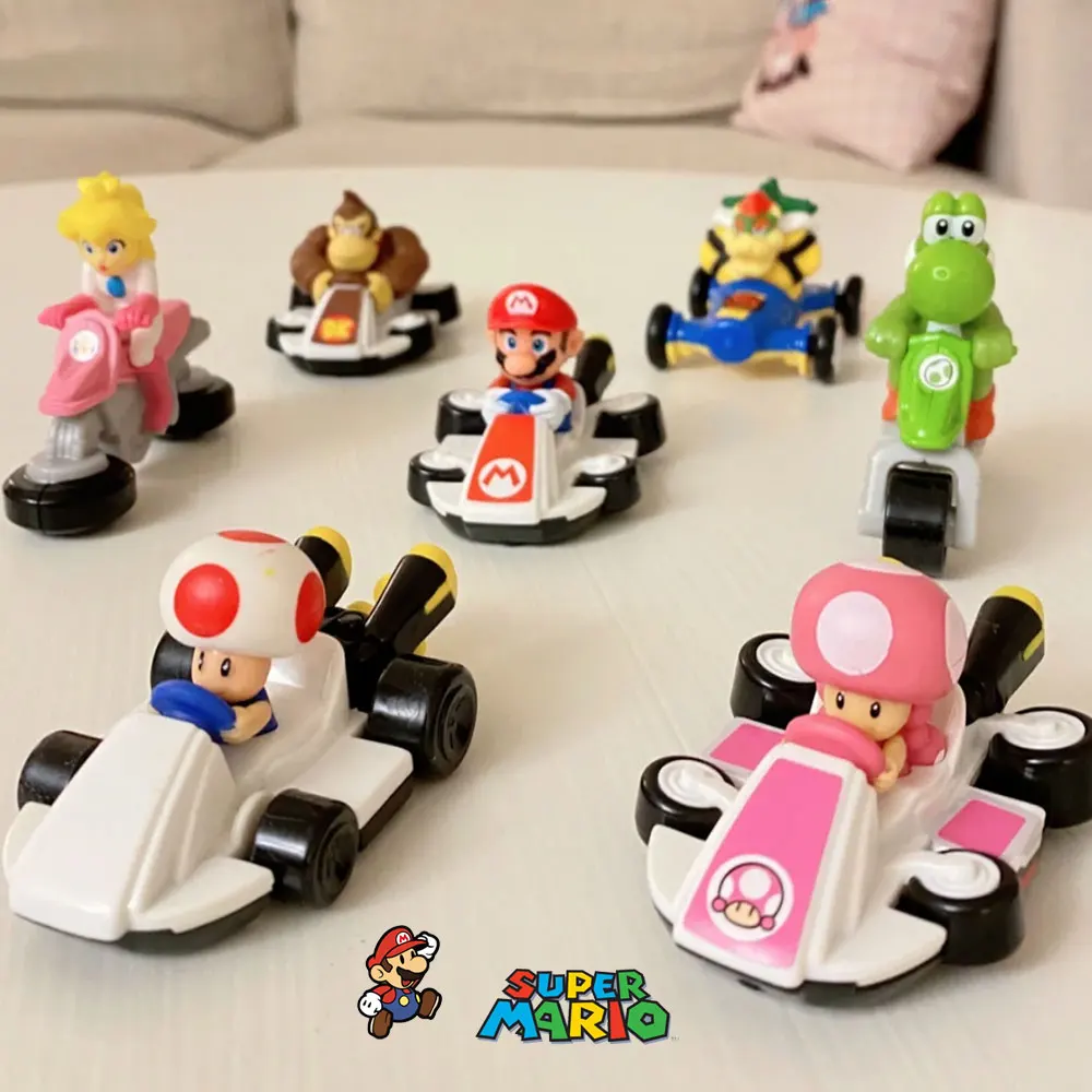 2024 McDonalds Mario Kart HAPPY MEAL TOYS Figure Collectible Toy Desktop Decoration Kids Birthday