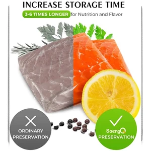 Vakuumtrocknerbeutel für Lebensmittel, lange und frische Wartung, 12 + 15 + 20 + 25 + 30 cm x 500 cm Brötchen, Chargenbeutel für Vakuumpaket 6 Hauptverkäufe Talch -Stipendium 12L - №1