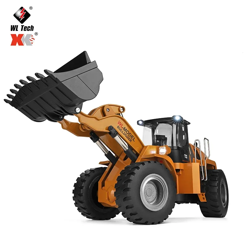 WLTOYS 14800 1:14 8CH Electric Remote Control Dozer RC Truck Beach Toys RC Engineering Car Tractor Excavator Toys for Children