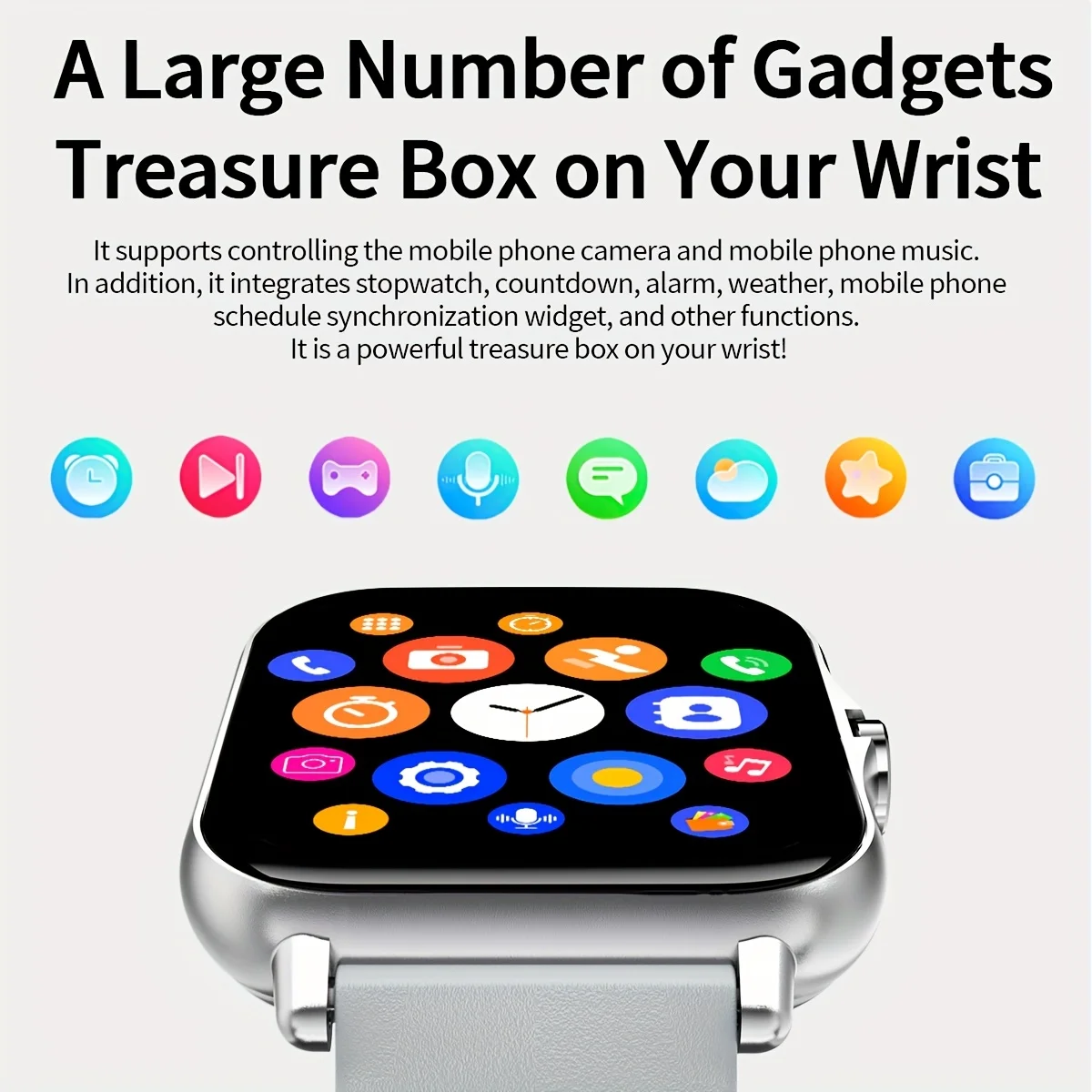 Reloj Inteligente de 1.83 Pulgadas para Hombre y Mujer - Reloj con Llamadas Inalámbricas, Notificaciones de Mensajes por APP, Calculadora, Despertador