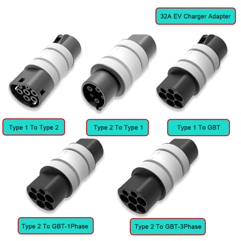 

EV SAE J1772 Type 1 to GBT EV Charger Connector for Type 2 to Type 1 Electric Car EV Charger Adapter Convertor Type 1 to Type 2