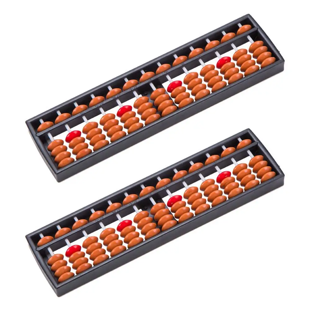 

2Pcs Abacus Calculator Wooden Toy Portable Children Counting Arithmetic MultiFunction Learning Tool Safe Fun