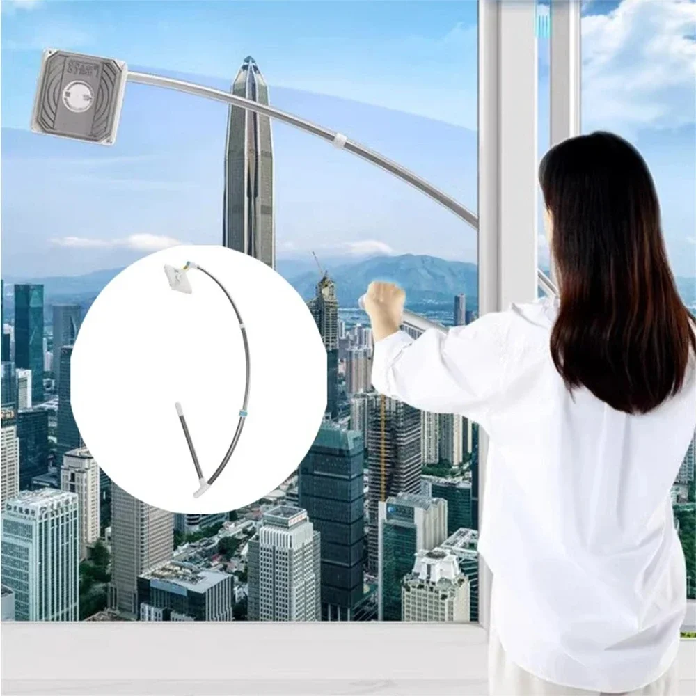 Household High-rise Window Glass Cleaning Brush Doublesided Glass Wiping Tools Suitable for Cleaning High-rise Window Cleaning