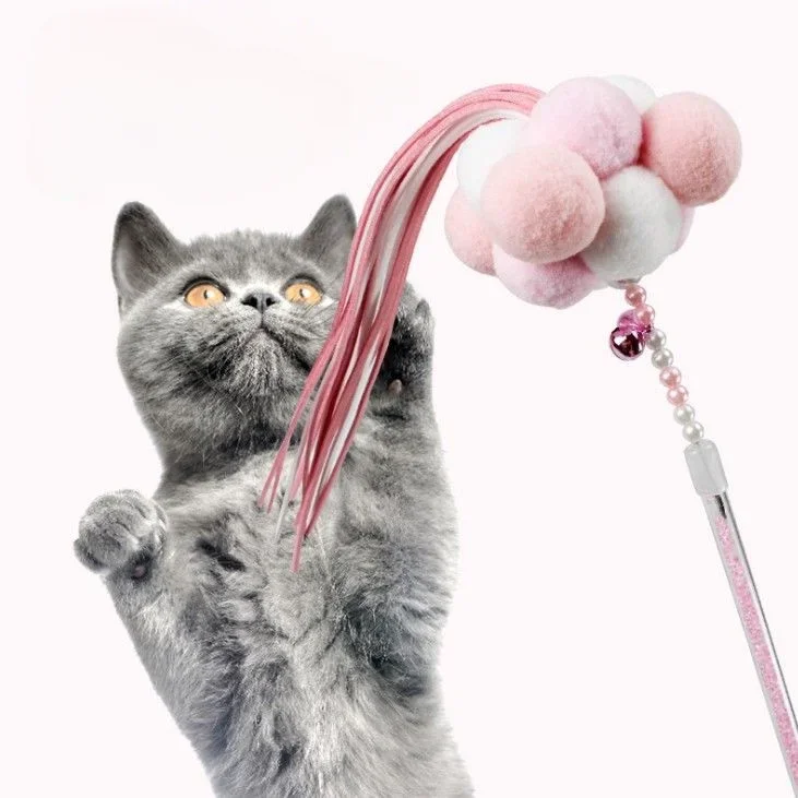 

Fairy Tassel Cat Teasing Stick Cat Toy To Relieve Boredom Self Fun Cat Teasing Artifact Bite Resistant Pet Supplies