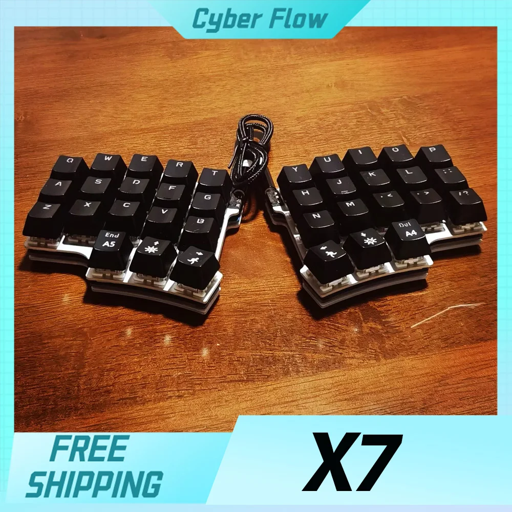 X7 Split Mechanical Keyboard 36keys Layout Wired Mini Split  Keyboard Kit QMK Support VIAL Customized PC Gamer Accessories Gifts