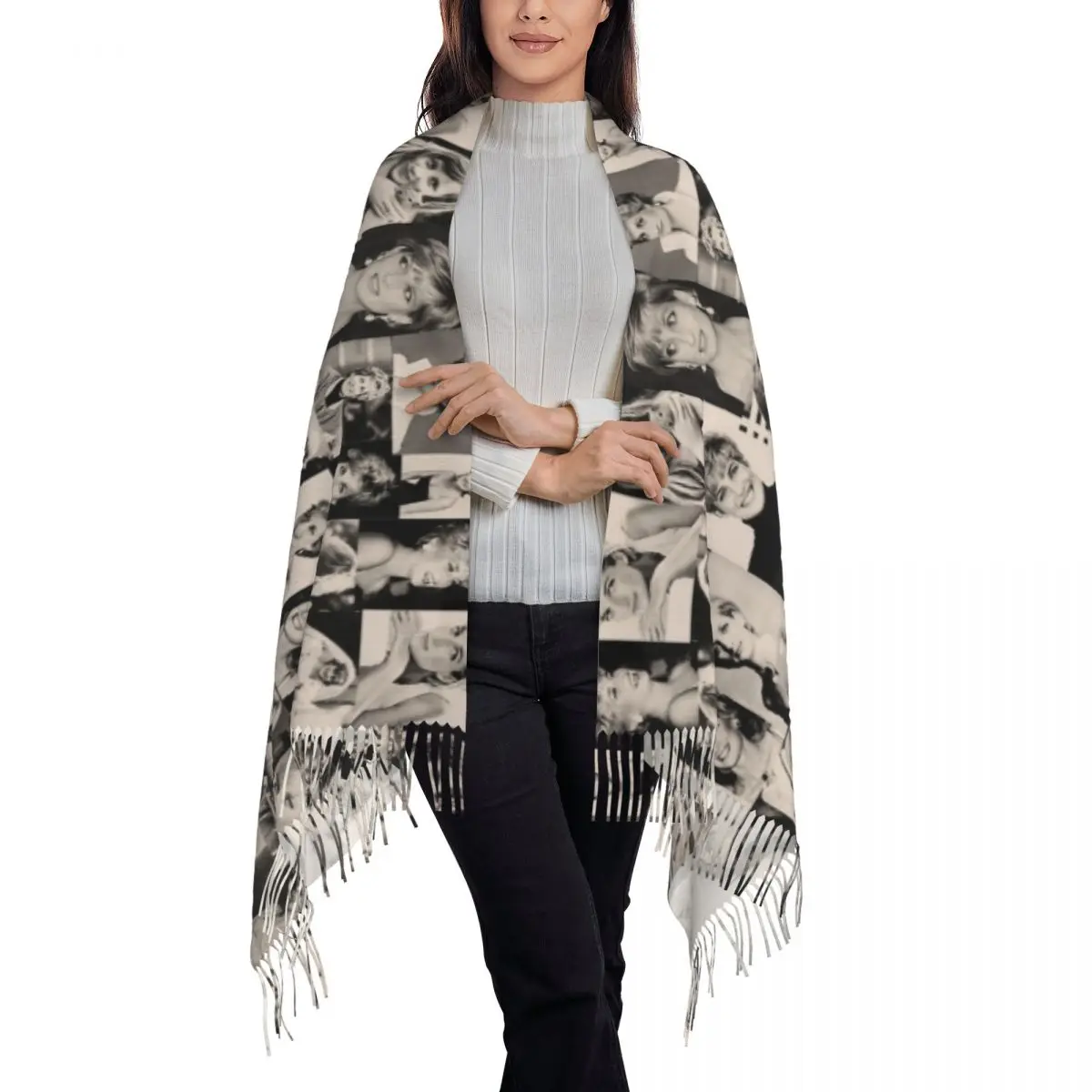 Lady Diana Xale Wraps para mulheres inverno quente longo lenço macio Pashmina xale cachecóis