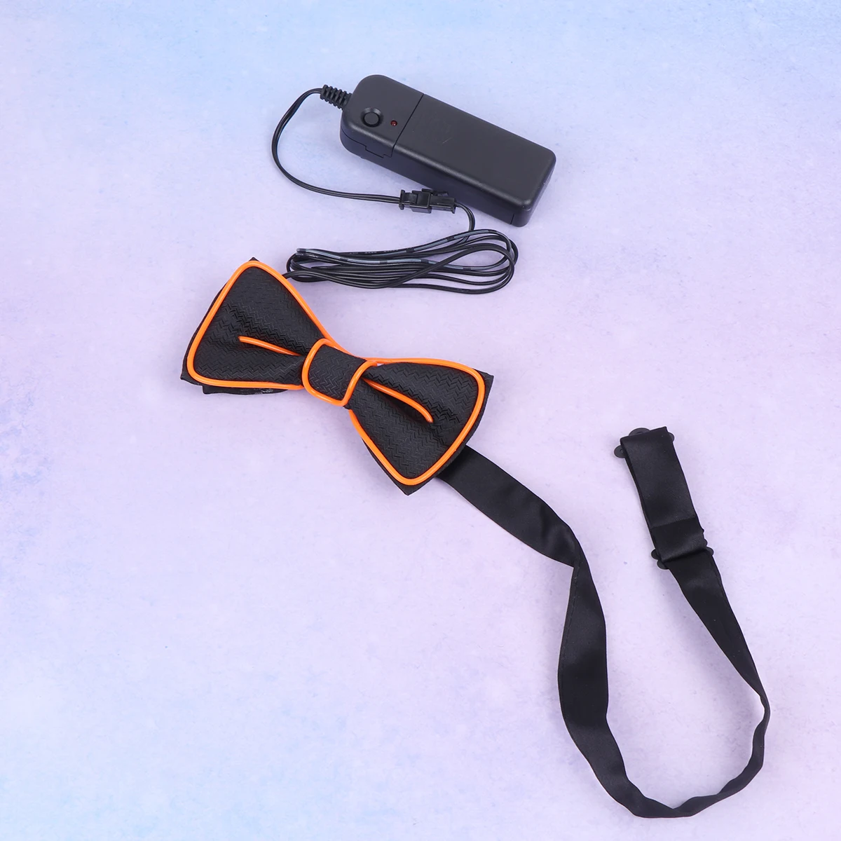 

Orange LED Glowing Tie Flashing Bow Tie Luminous Bow Tie Party Performance Supplies Photo Props without