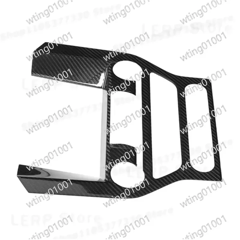 for Ford Mustang 2014-2018 Carbon Fiber Center Console GPS Panel Trim Cover Interior Decoration Upgrade Accessory Stylish