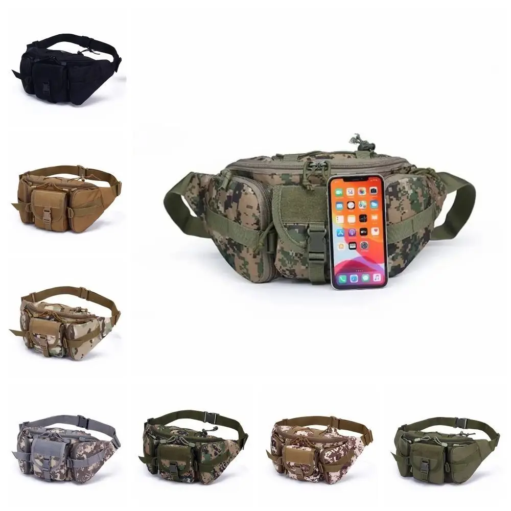 

Oxford Cloth Waist Fanny Pack Large Capacity Multifunctional Running Sports Belt Bag Multiple Pockets Durable Men Molle Pouch