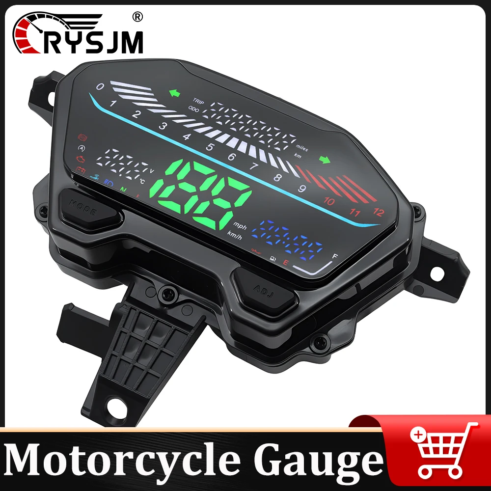 

Motorcycle Speedometer TRIP MPH KMH Water Temp Gauge With Alarm Function For Honda Vario 125 LED Vario 150 Vario 160 Click V2