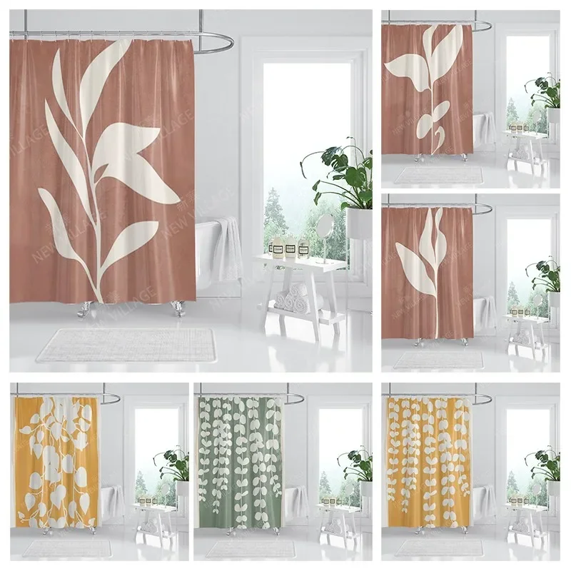 Waterproof fabric shower curtains Bathroom curtain accessories Bath curtain shower 180x200cm 240*200 modern boho Nordic decor