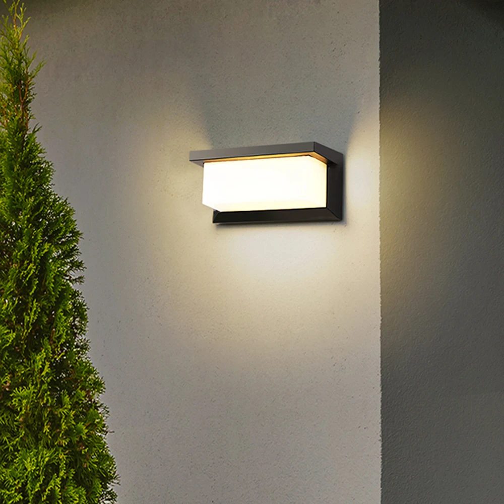 LED Wall Light Outdoor Waterproof Modern Nordic Style Indoor Wall Lamps Living Room Porch Garden Lamp 9W 18W 110V 220V 230V