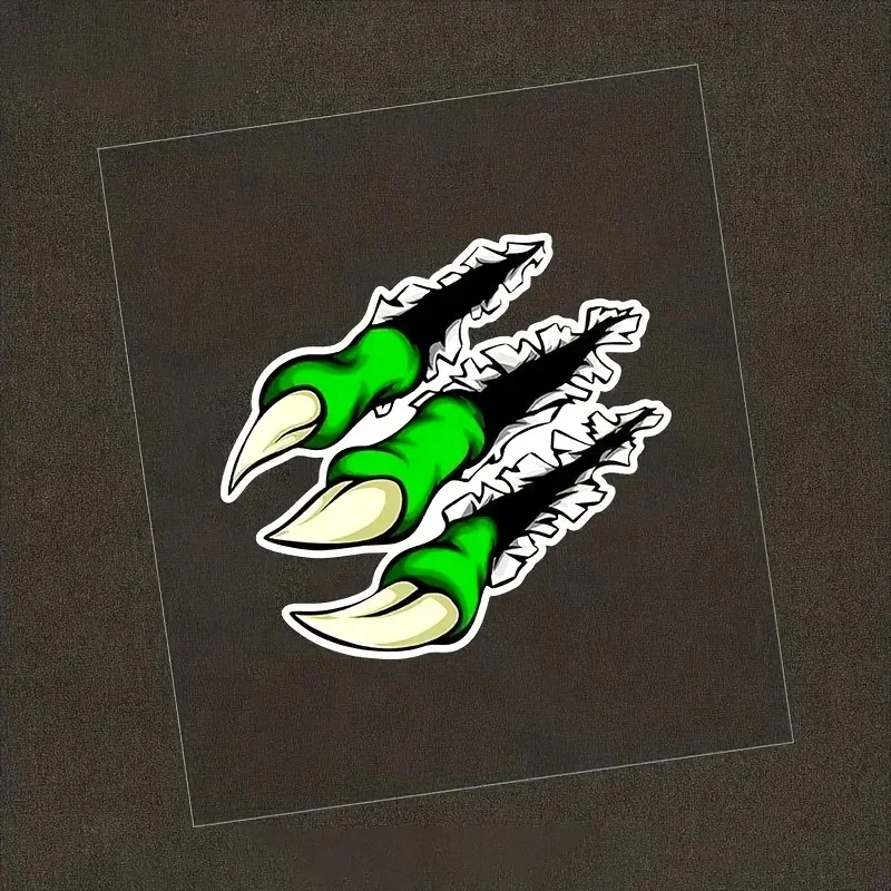 

1PC Funny Monster Claw Marks Vinyl Stickers - Waterproof Christmas Decorative Decals for Cars & Laptops