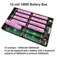 Boîtier d'alimentation sans interruption (ASI) DC 5V 9V 12V avec sortie 12x18650 pour téléphone portable, stockage d'énergie, modem optique et routeur 2