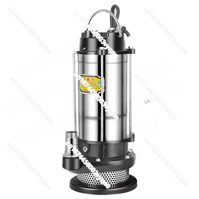 220V Stainless Steel Submersible Pump Agricultural Pumping Garden Tools Underwater Sewage Self-priming Pump Drainage Lrrigation