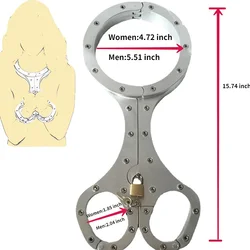 Aluminum Flail Handcuffs for Sex Neck Collar Cuffs Yoke Pillory BDSM Bondage Restraints Erotic Games Sex Toys for Men Women