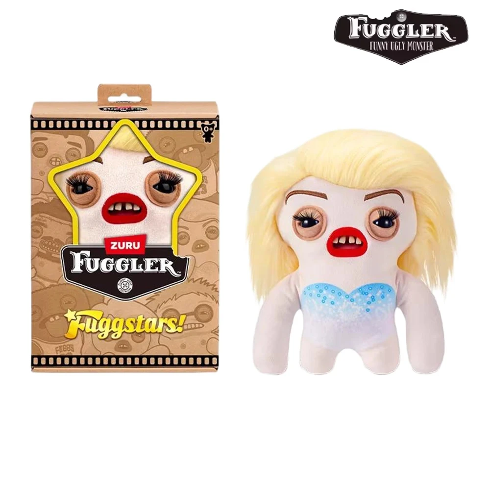 Original Fugglers Fugg Stars Plush Toys Funny Ugly Teeth Monsters Stuffed Plushies Dolls Ugly Cute Children Toys Birthday Gifts