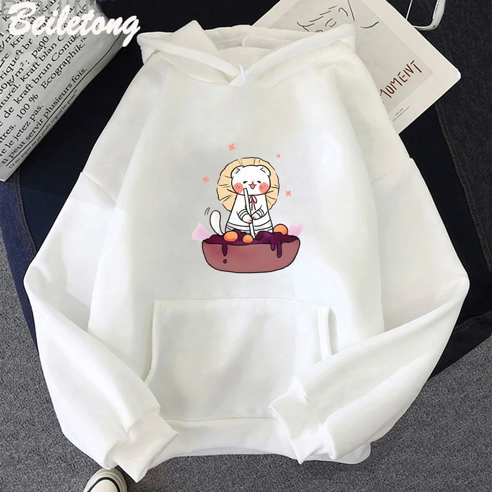 Tian guan ci fu kawaii impressão hoodie engraçado tgcf hualian furão cozinheiro gráfico hoodies mulher bonito oversize manga longa camisolas