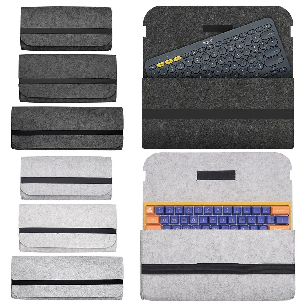 60/ 87/104 Keys Protective Cover Storage Bag Peripheral Bag Keyboard Carrying Case Keyboard Pack Felt Bag Keyboard Bag