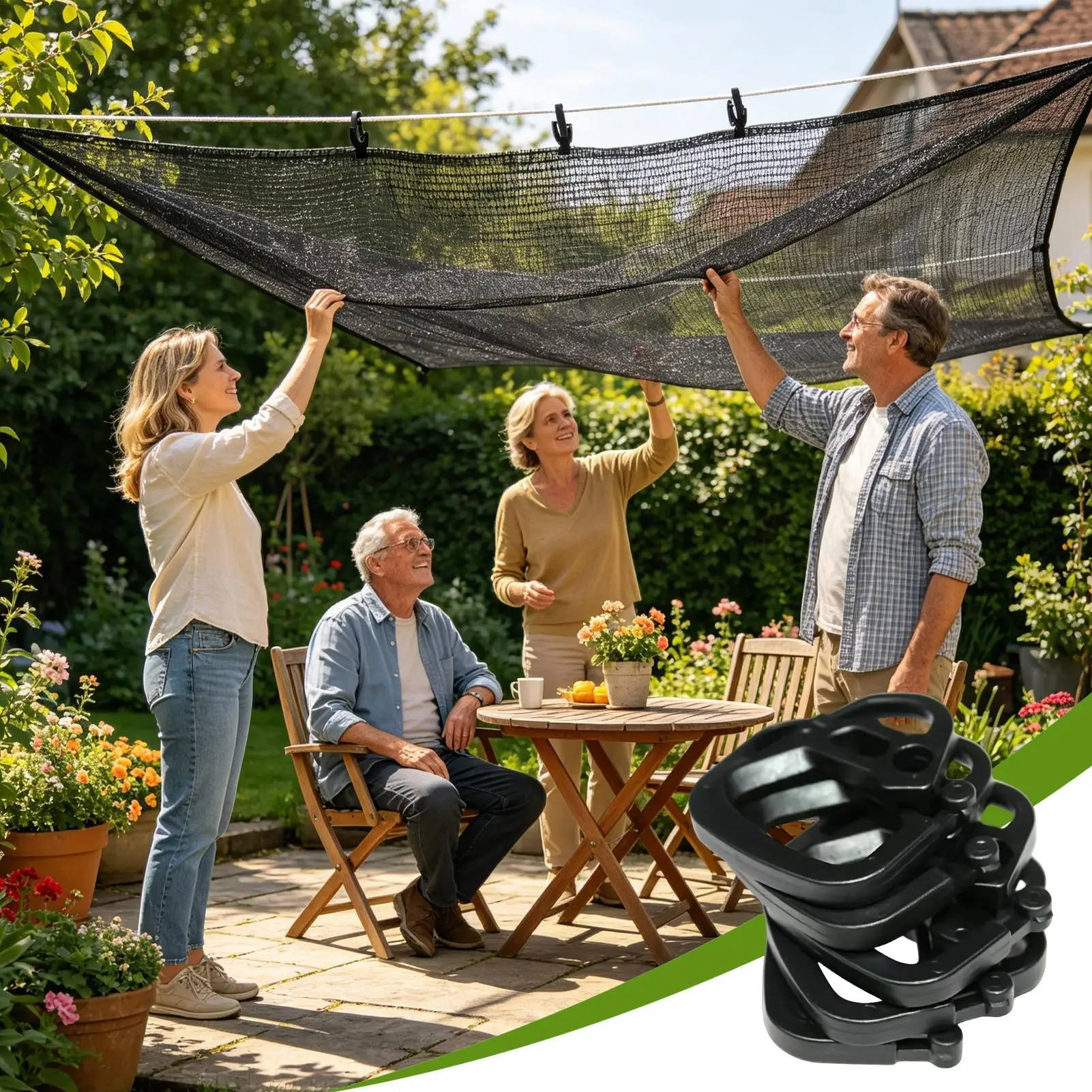 Shade Cloth Clips 100 Pieces Tarp Clamps Sunscreen Net Clips For Outdoor Garden Patio Backyard Balcony Farm Orchard Greenhouse