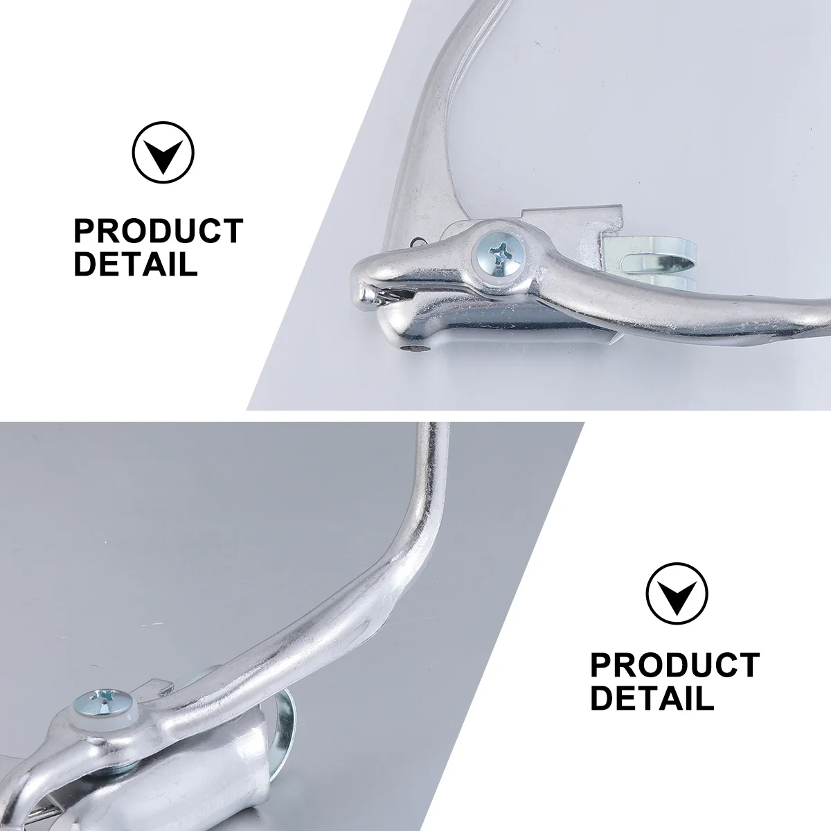 1 Pair Bike Brake Lever Aluminum Alloy Handle For Road Bike Handlebar Cycling Parts Silver Racing Use