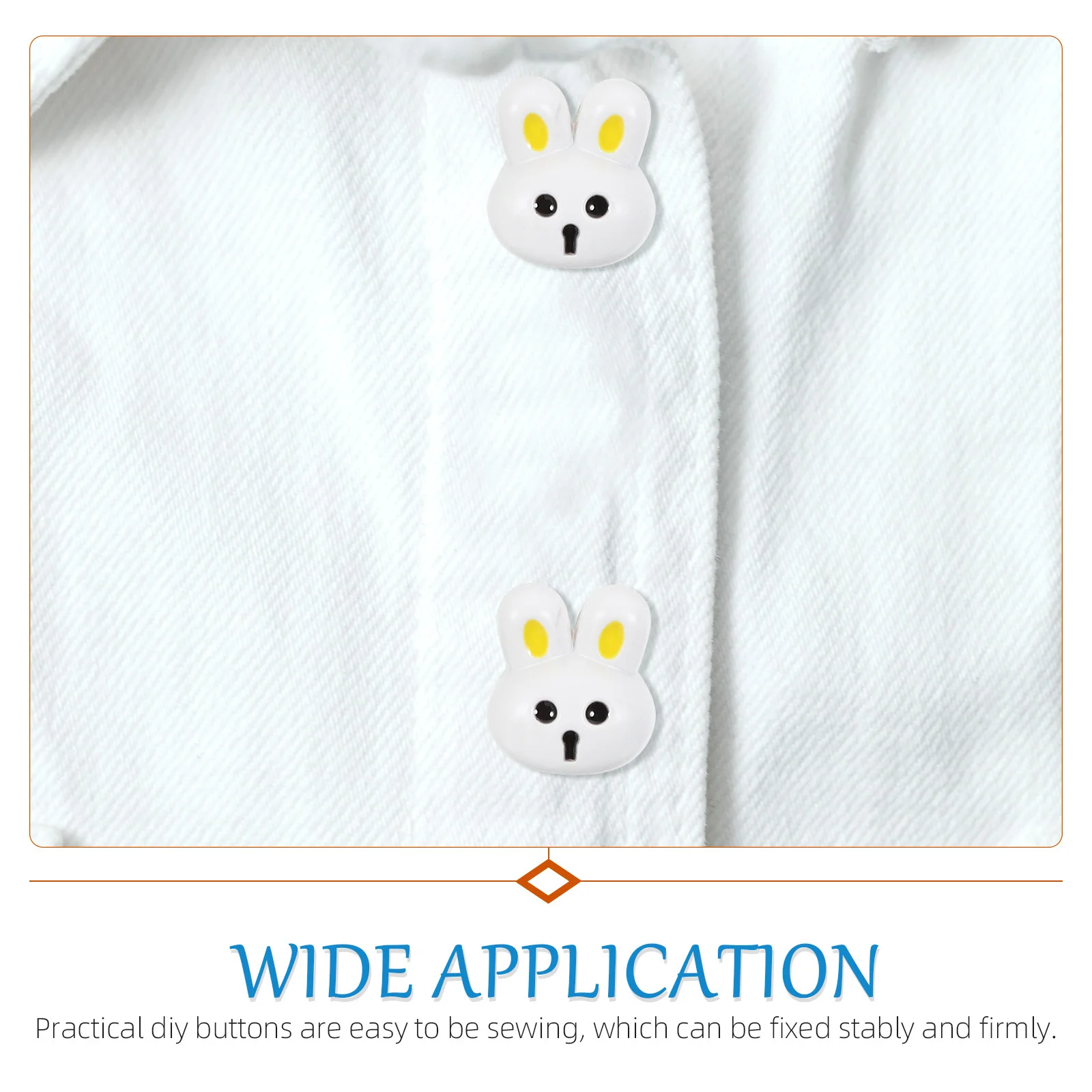 

12Pcs Bunny Modeling Resin Buttons Small Easter Decorative Sewing Buttons for Clothes Crafts and DIY Projects Coat Button