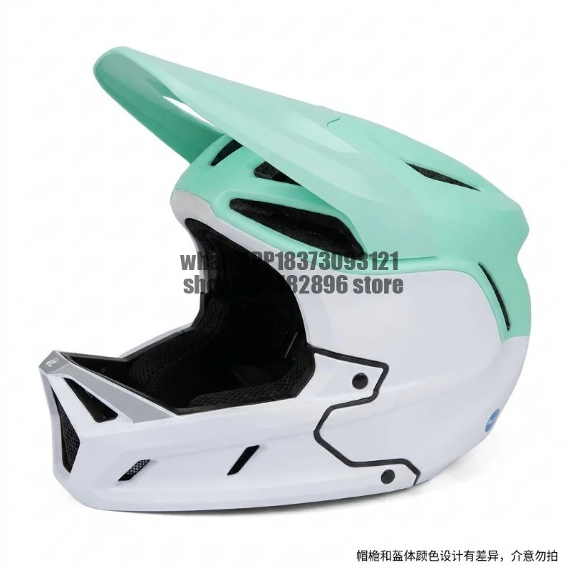 Full helmet off-road mountain bike, speed downhill forest road flying bag soil slope riding ventilation and heat dissipation