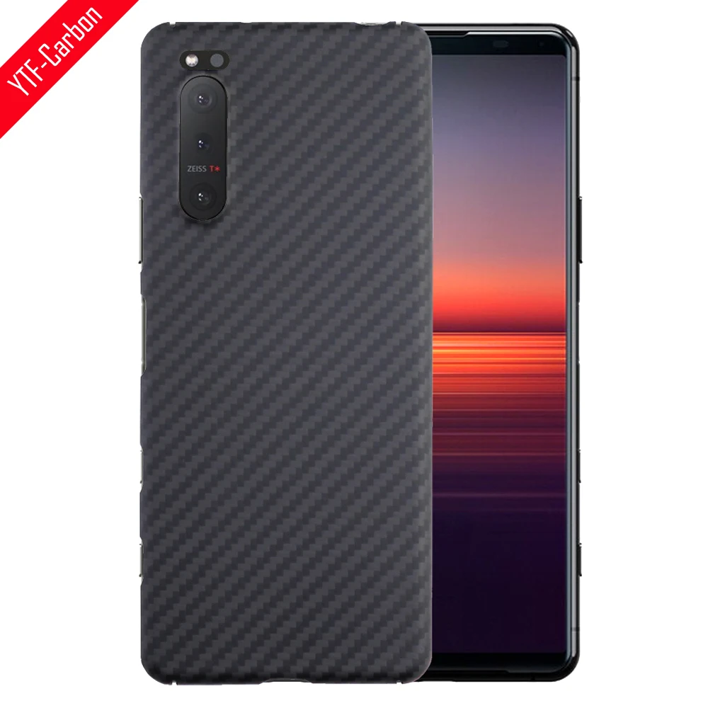 

YTF-carbon real carbon fiber phone shell for Sony Xperia 5 II case aramid Fiber Ultra-thin Xperia 5 III 5G phone shell Original