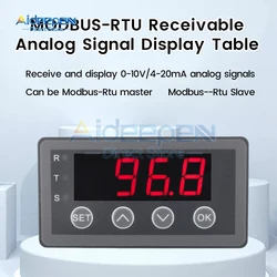 DC 6-25V 0-40mA Sinyal Ekran Ölçer 0.56 Inç 4-bit RS485 Seri İletişim Modbus-rtu Analog Sinyal Test Cihazı Alabilir