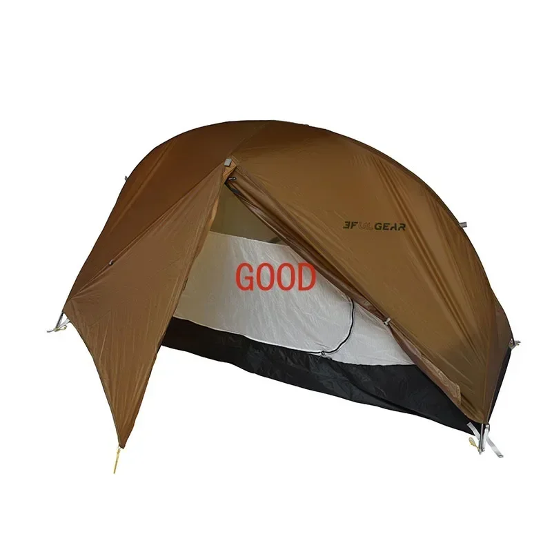 PIAOYUN-Light Weight Camping Tent, Silnylon Tent, 3 Season, 4 Season, 15D, NO-SEE-UM Net, 1 Person, 3 Season