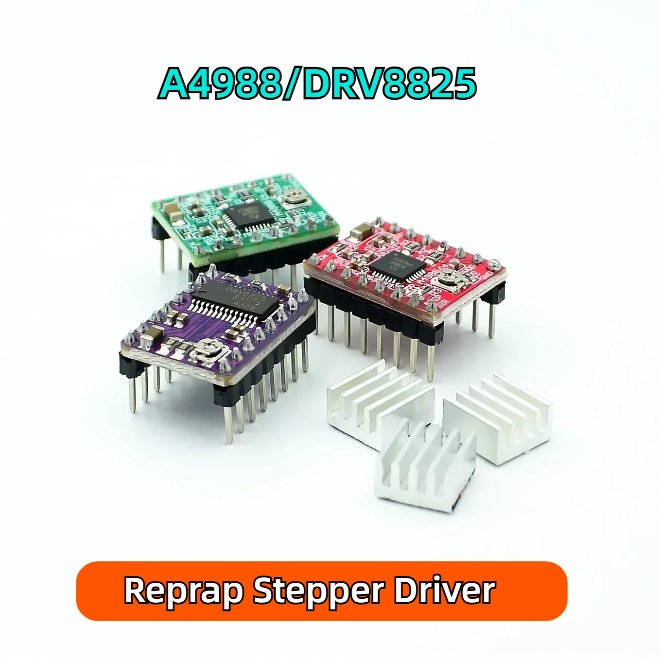 Reprap Stepper Driver A4988 DRV8825 Stepper Motor Driver Module with Heat Sink