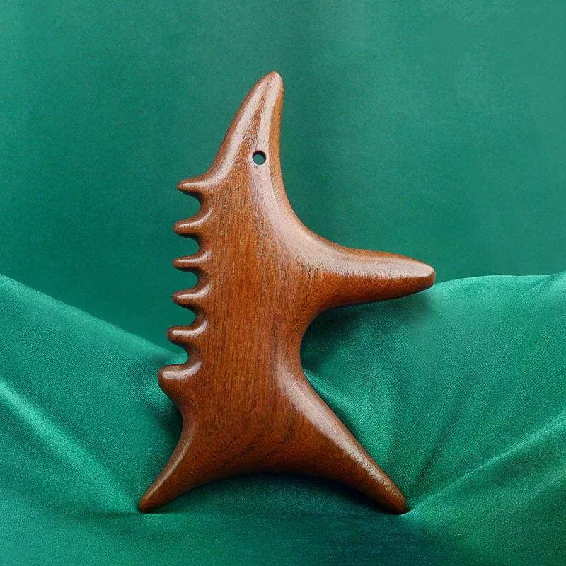 Золотой шелк, сандаловое дерево, триггерная точка, массажные инструменты Гуа Ша, профессиональные лимфодренажные инструменты, терапевтические массажные инструменты для ног