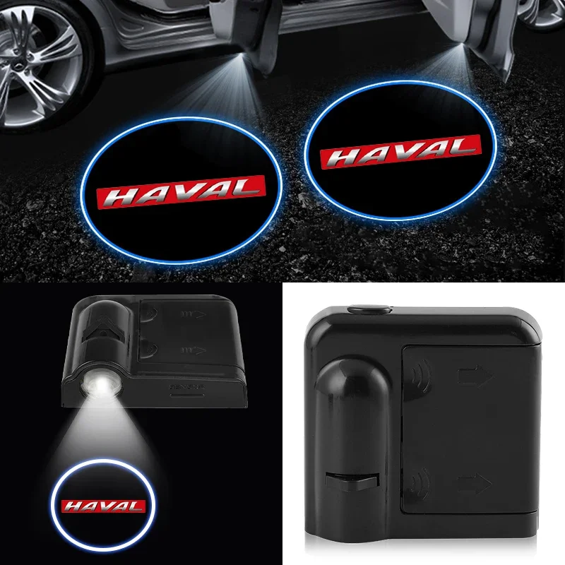 

Car Door LED HD Welcome Courtesy Shadow Projector Lamp Logo Light For Haval H6 M6 H2S H4 H7 H5 H8 H9 1 F5 F7X F7 Car Accessories