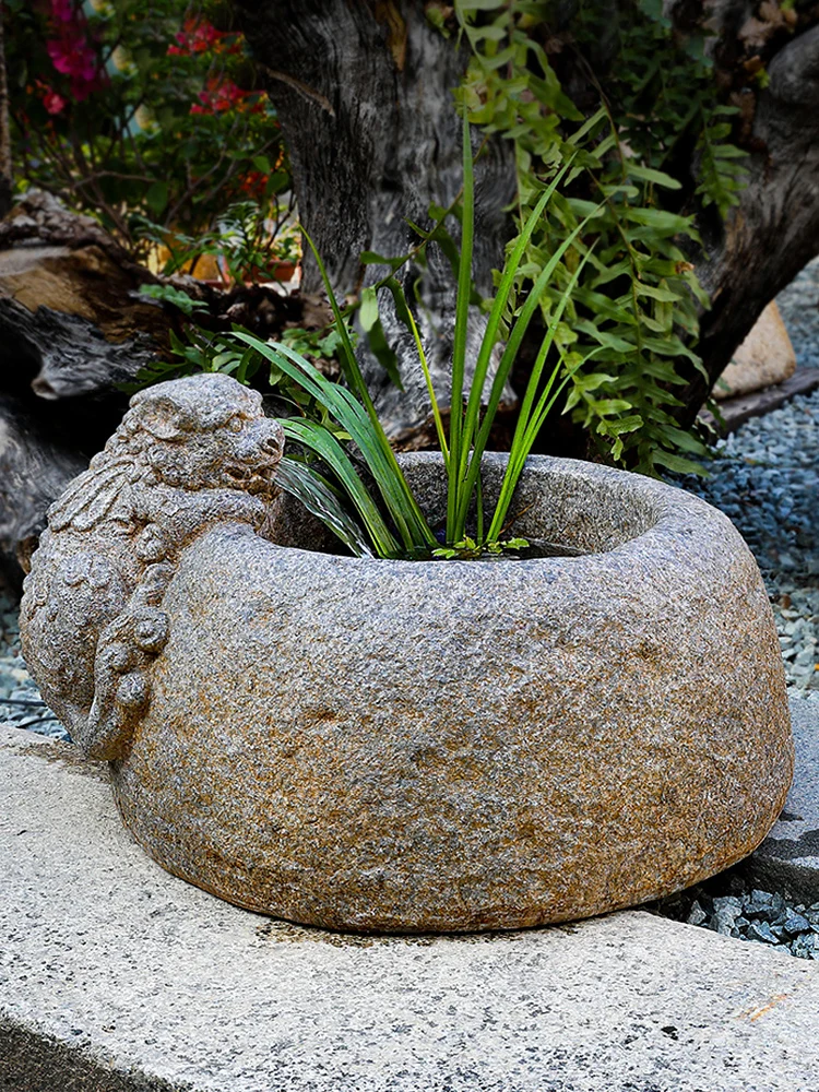 중국 스타일 안뜰 암석, 흐르는 물 풍경, 물고기 연못 정원 레이아웃, 창의적인 분수 풍경, 물 수영장