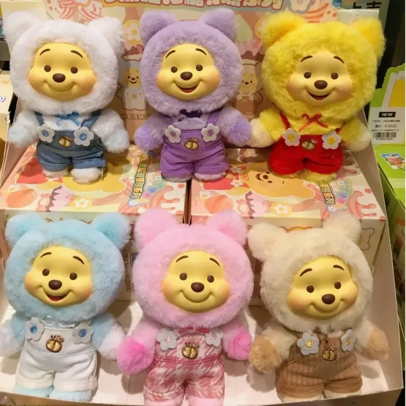 

Disney Winnie the Pooh Candy Bear Series слепая коробка Vinly Plush Mystery Box Сумка-сюрприз Кулон Кукла Фигурка Девушка Подарок! !
