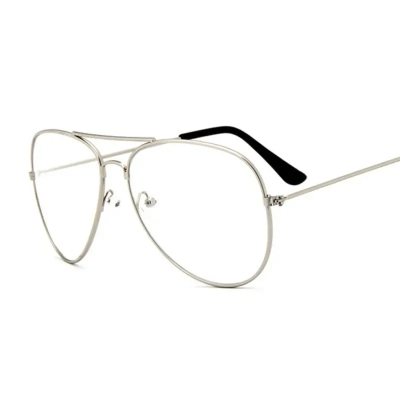Aviation Gold Frame Sunglasses Male Classic Eyeglasses Transparent Clear Lens Optical Woman Man Glasses Pilot Style image 5