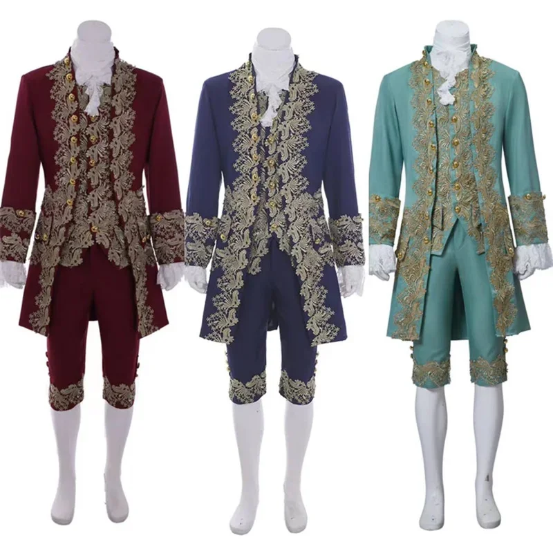 

18th Century Victorian Gentleman Elegant Costume Aristocrat Cosplay Medieval Royal Men Court Costume Victorian Men's Outfit