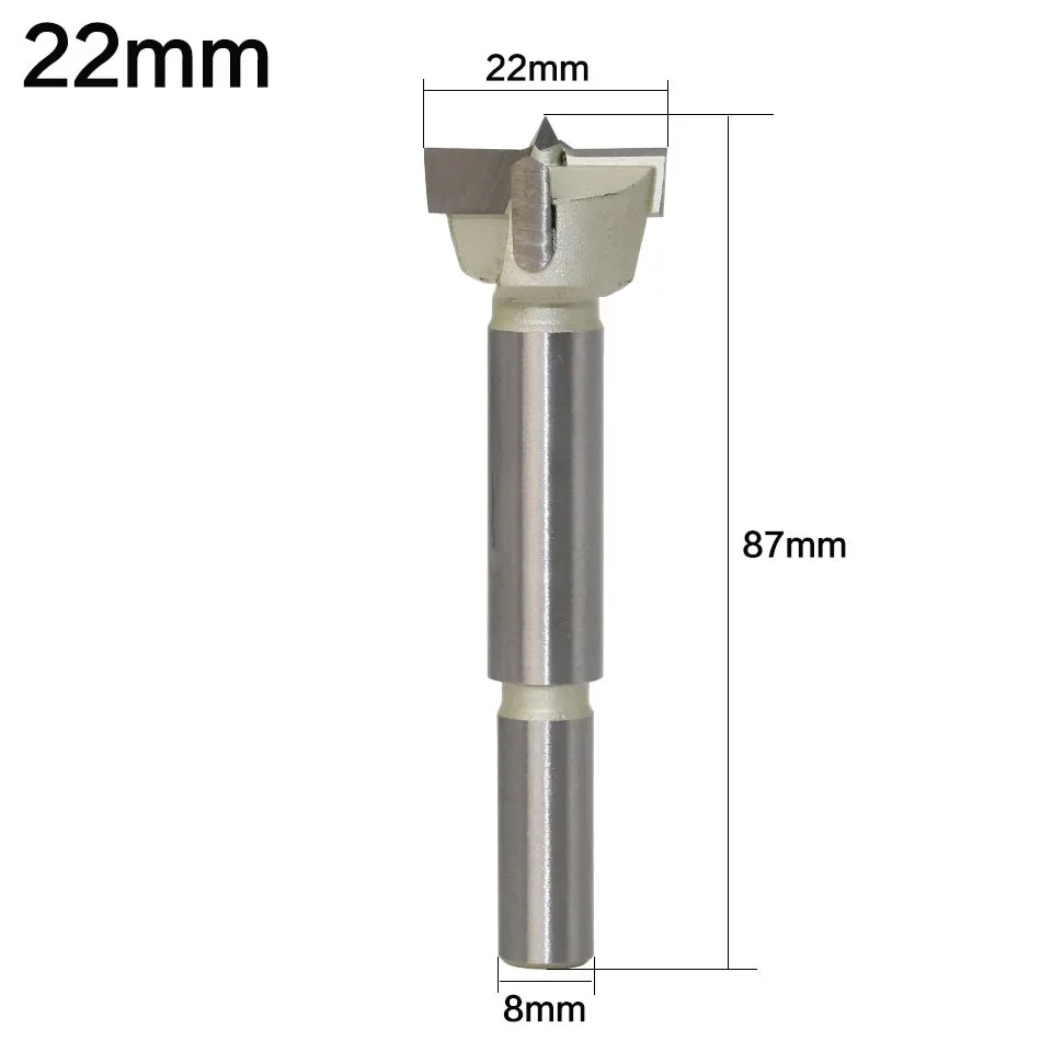 1PC 15mm-32mm Forstner Tips Drill Bits Woodworking Tools Hole Saw Cutter Hinge Boring Round Shank Tungsten Carbide Cutter