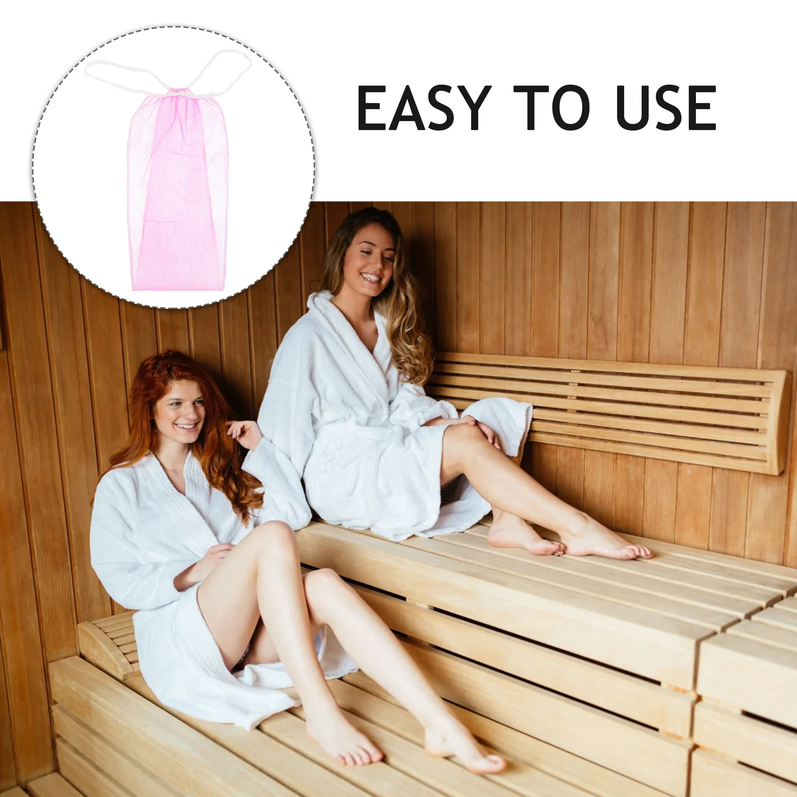

20pcs Disposable Underwear Sweat Steamed Size Women Thong Non Woven Fabric Spa Sauna Portable Foldable