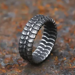 2023 NEW Men's 316L stainless steel rings Vintage Nordic Viking Dragon Rings Amulet animal FASHION Jewelry Gifts free shipping